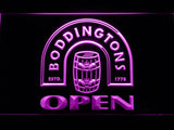 Boddingtons Open LED Neon Sign USB - Purple - TheLedHeroes