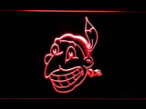 Cleveland Indians (17) LED Neon Sign USB - Red - TheLedHeroes