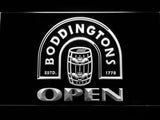 Boddingtons Open LED Neon Sign USB - White - TheLedHeroes