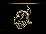 Cleveland Indians (17) LED Neon Sign Electrical - Yellow - TheLedHeroes