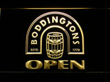 Boddingtons Open LED Neon Sign USB - Yellow - TheLedHeroes