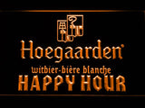 Hoegaarden Happy Hour LED Neon Sign Electrical - Orange - TheLedHeroes