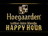 Hoegaarden Happy Hour LED Neon Sign USB - Yellow - TheLedHeroes