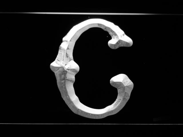 Cleveland Indians (19) LED Neon Sign USB - White - TheLedHeroes