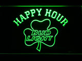 Bud Light Shamrock Happy Hour LED Neon Sign Electrical -  - TheLedHeroes
