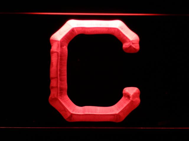 Cleveland Indians (20) LED Neon Sign USB - Red - TheLedHeroes
