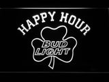 Bud Light Shamrock Happy Hour LED Neon Sign USB -  - TheLedHeroes