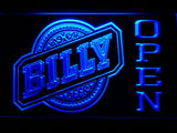 Billy Open LED Neon Sign Electrical - Blue - TheLedHeroes