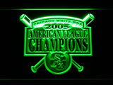 Chicago White Sox 2005 AL Champions LED Neon Sign USB - Green - TheLedHeroes
