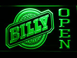 Billy Open LED Neon Sign Electrical - Green - TheLedHeroes