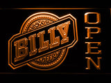 Billy Open LED Neon Sign USB - Orange - TheLedHeroes