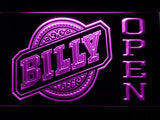 Billy Open LED Neon Sign Electrical - Purple - TheLedHeroes