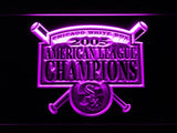 Chicago White Sox 2005 AL Champions LED Neon Sign USB - Purple - TheLedHeroes
