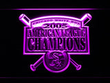 Chicago White Sox 2005 AL Champions LED Neon Sign Electrical - Purple - TheLedHeroes