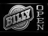 Billy Open LED Neon Sign USB - White - TheLedHeroes