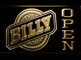 Billy Open LED Neon Sign USB - Yellow - TheLedHeroes
