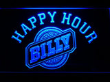 Billy Happy Hour LED Neon Sign Electrical - Blue - TheLedHeroes