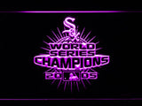 Chicago White Sox 2006 WS Champions LED Neon Sign USB - Purple - TheLedHeroes