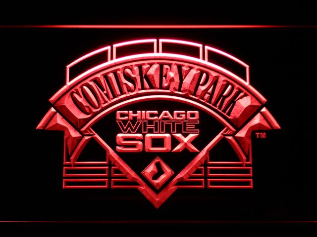 Chicago White Sox Comiskey Park LED Neon Sign Electrical - Red - TheLedHeroes