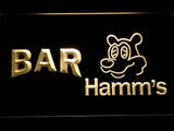 Hamm's Bar LED Neon Sign USB - Yellow - TheLedHeroes