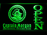 FREE Captain Morgan Spiced Rum Open LED Sign - Green - TheLedHeroes