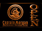 Captain Morgan Spiced Rum Open LED Neon Sign USB - Orange - TheLedHeroes