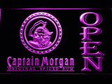 FREE Captain Morgan Spiced Rum Open LED Sign - Purple - TheLedHeroes
