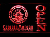Captain Morgan Spiced Rum Open LED Neon Sign USB - Red - TheLedHeroes