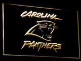 Carolina Panthers LED Neon Sign USB - Yellow - TheLedHeroes