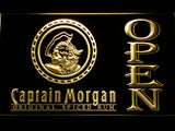 FREE Captain Morgan Spiced Rum Open LED Sign - Yellow - TheLedHeroes