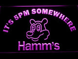 Hamm's It's 5pm Somewhere LED Neon Sign USB - Purple - TheLedHeroes