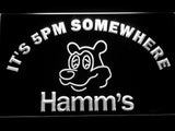 Hamm's It's 5pm Somewhere LED Neon Sign USB - White - TheLedHeroes