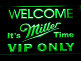 FREE Miller It's Time VIP Only LED Sign - Green - TheLedHeroes