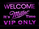 FREE Miller It's Time VIP Only LED Sign - Purple - TheLedHeroes