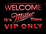 FREE Miller It's Time VIP Only LED Sign - Red - TheLedHeroes