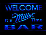 Miller It's Time Bar LED Neon Sign Electrical - Blue - TheLedHeroes