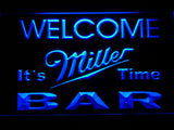 FREE Miller It's Time Bar LED Sign - Blue - TheLedHeroes