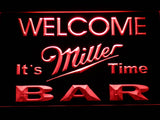 FREE Miller It's Time Bar LED Sign - Red - TheLedHeroes