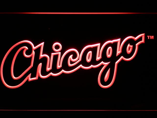 Chicago White Sox (9) LED Neon Sign Electrical - Red - TheLedHeroes