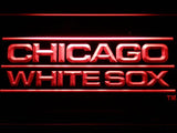 Chicago White Sox (10) LED Neon Sign USB - Red - TheLedHeroes