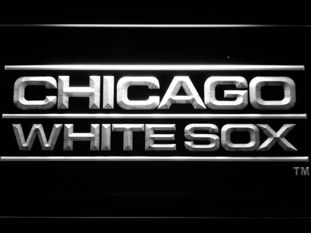 Chicago White Sox (10) LED Neon Sign USB - White - TheLedHeroes