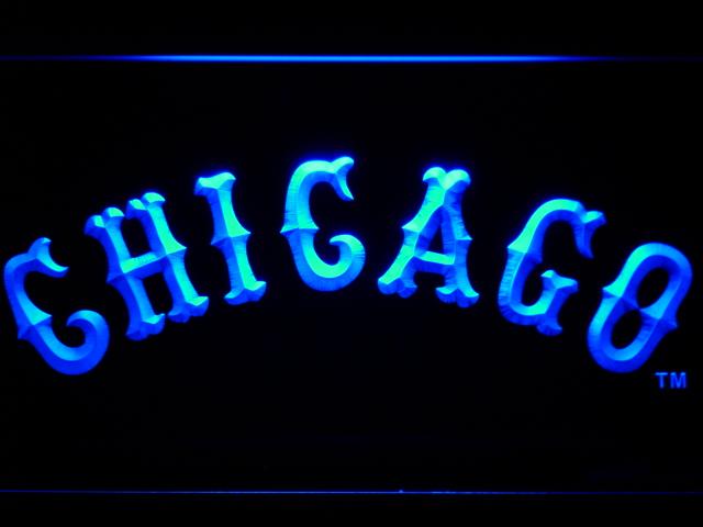 Chicago White Sox (11) LED Neon Sign USB - Blue - TheLedHeroes