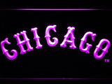 Chicago White Sox (11) LED Neon Sign USB - Purple - TheLedHeroes