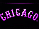 Chicago White Sox (11) LED Neon Sign Electrical - Purple - TheLedHeroes
