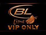 Bud Light Lime VIP Only LED Neon Sign Electrical - Orange - TheLedHeroes