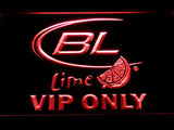 Bud Light Lime VIP Only LED Neon Sign Electrical - Red - TheLedHeroes