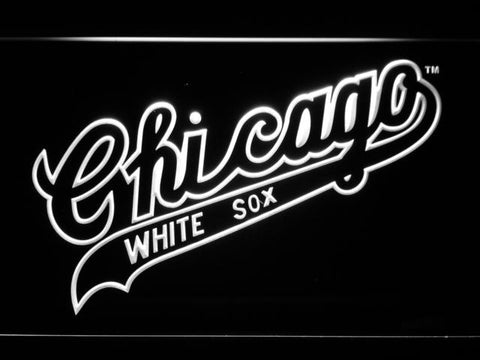Chicago White Sox (12) LED Neon Sign USB - White - TheLedHeroes