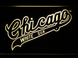Chicago White Sox (12) LED Neon Sign USB - Yellow - TheLedHeroes