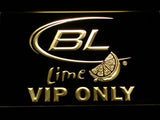 Bud Light Lime VIP Only LED Neon Sign Electrical - Yellow - TheLedHeroes