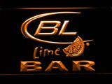 Bud Light Lime Bar LED Neon Sign USB - Orange - TheLedHeroes